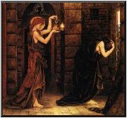 Evelyn De Morgan Hope in a Prison of Despair, oil painting on canvas